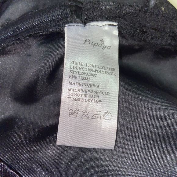 NWT Black Lace Peplum Top - Picture 6 of 6